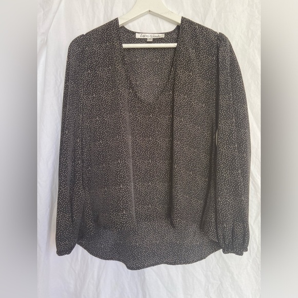 Lovers + Friends Polka Dot Blouse Top Size XS - Picture 4 of 10